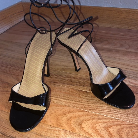 Vintage Jimmy Choo Wrap-Around Heeled Sandals - Picture 5 of 8